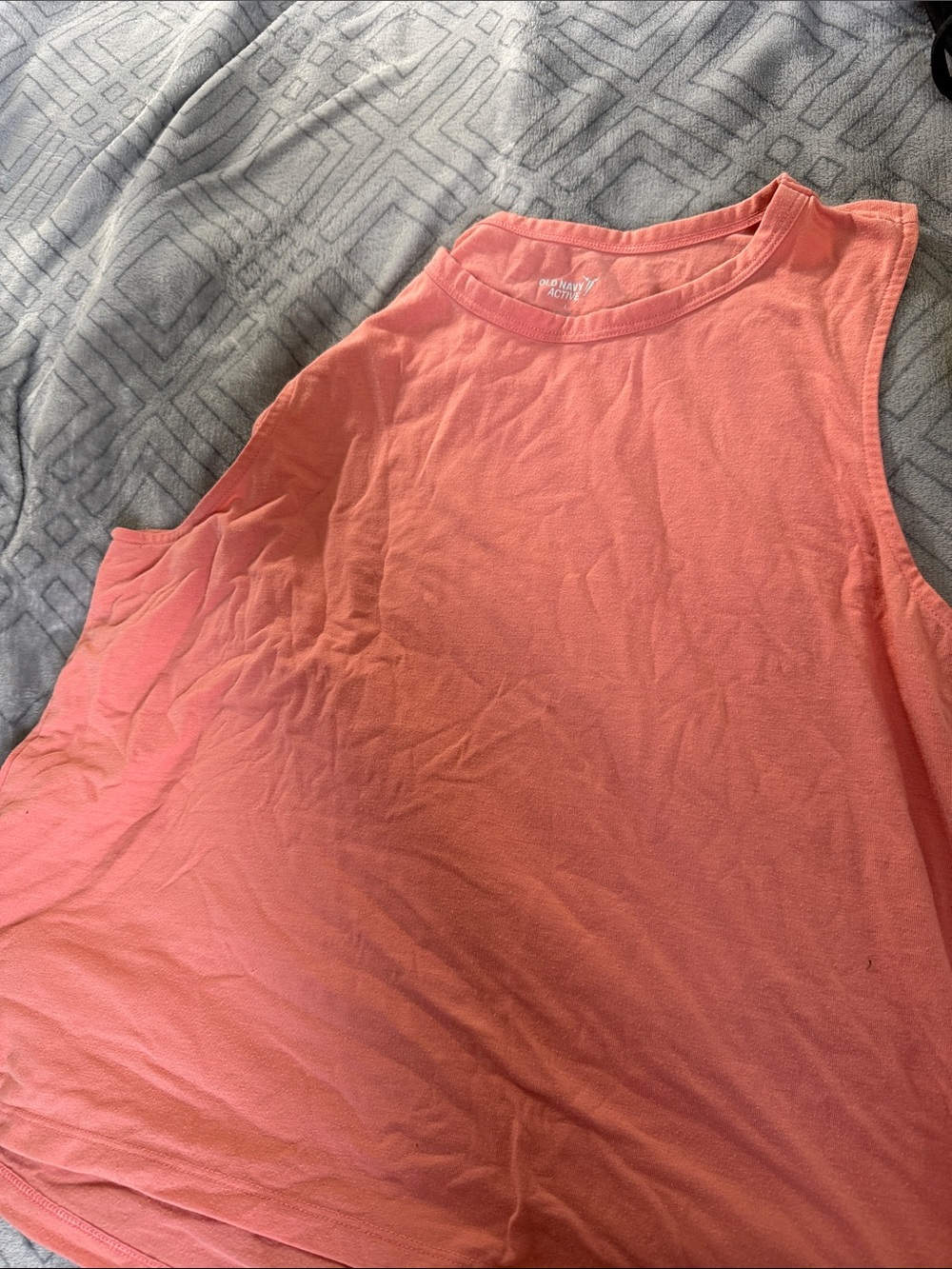 Old Navy Coral Muscle Tank Top
